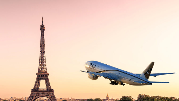پی آئی اے کا ساڑھے 4 سال بعد یورپ کیلئے فلائٹ آپریشن بحال، پہلی پرواز پیرس روانہ
