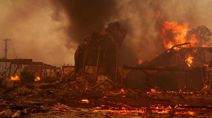 لاس اینجلس کے جنگلات میں لگی آگ بے قابو، ہزاروں گھر جل گئے، 50 ارب ڈالر سے زائد کا نقصان