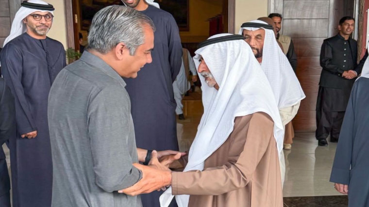 وفاقی وزیر داخلہ محسن نقوی سے اماراتی وزیر کی ملاقات، دو طرفہ تعلقات پر گفتگو