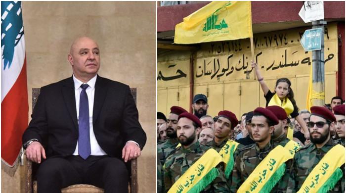 لبنانی صدر کا حزب اللہ کے ہتھیاروں کو حکومتی تحویل میں لینے کا اعلان