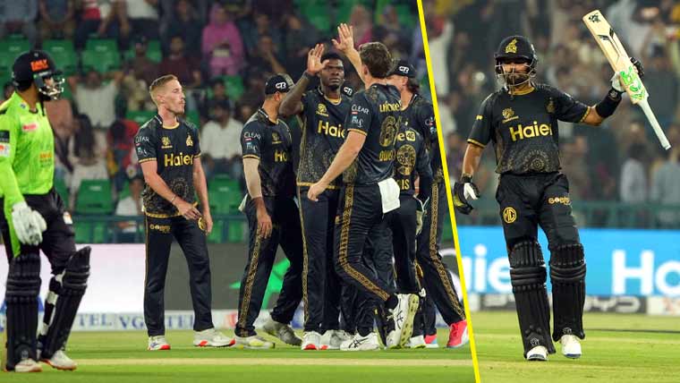 پی ایس ایل 10: پشاور زلمی نے لاہور قلندرز کو 7 وکٹوں سے ہرا دیا