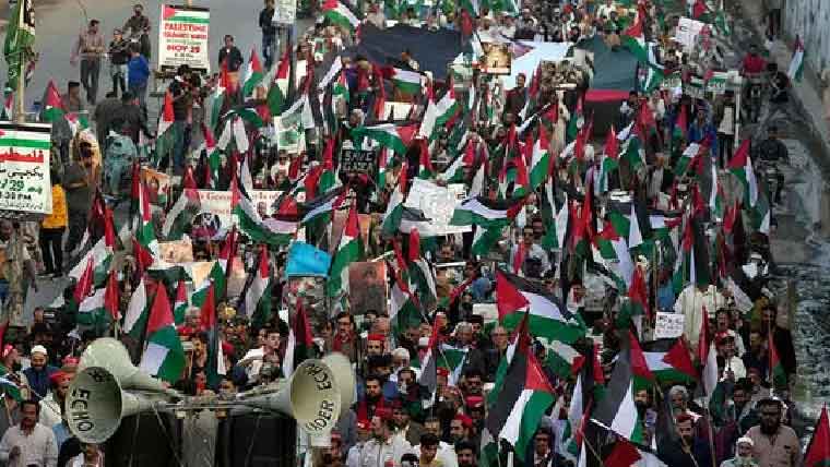 فلسطینیوں سے اظہار یکجہتی، آج ملک بھر میں ریلیاں اور جلوس نکالے جائیں گے