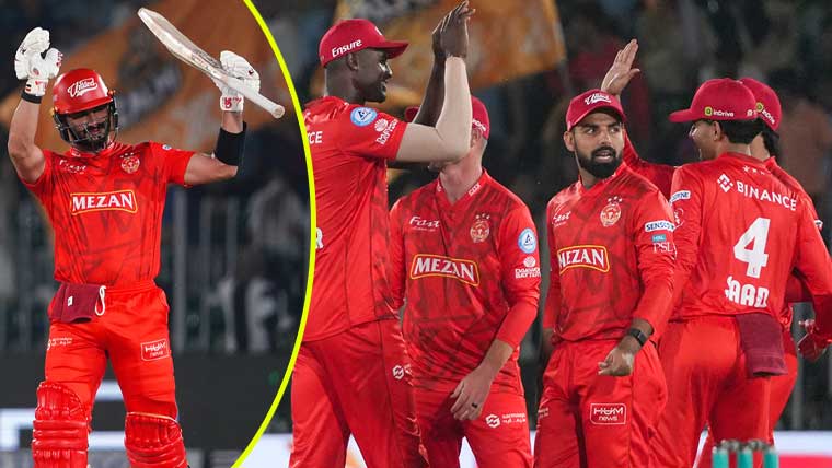 پی ایس ایل 10: اسلام آباد یونائیٹڈ نے پشاور زلمی کو 102 رنز سے شکست دیدی