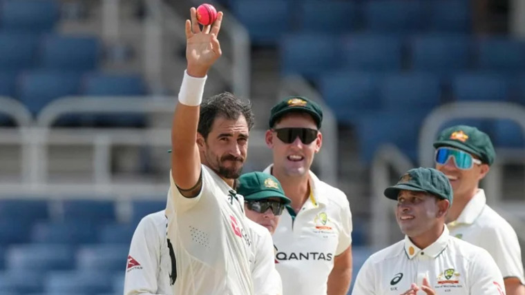 سٹارک کی ویسٹ انڈیز کیخلاف تباہ کن بولنگ، 78 سال پرانا ریکارڈ توڑ دیا