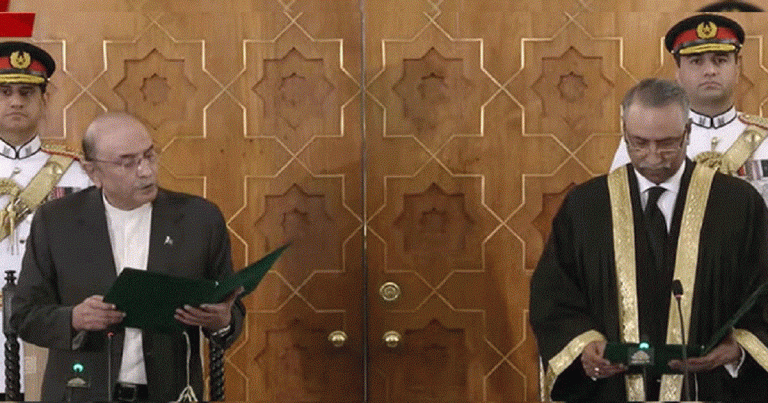 جسٹس سرفراز ڈوگر نے بطور چیف جسٹس اسلام آباد ہائیکورٹ حلف اٹھا لیا