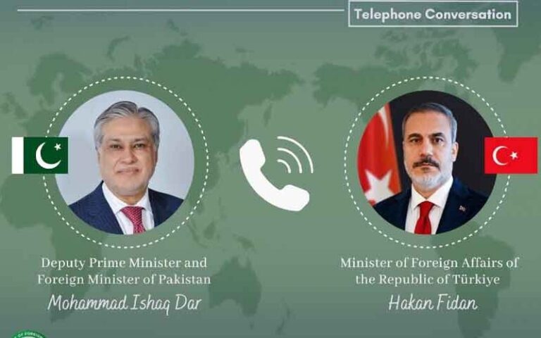 اسحاق ڈار اور ہاکان فیدان کا ٹیلیفونک رابطہ، پاک افغان صورتحال پر تبادلہ خیال