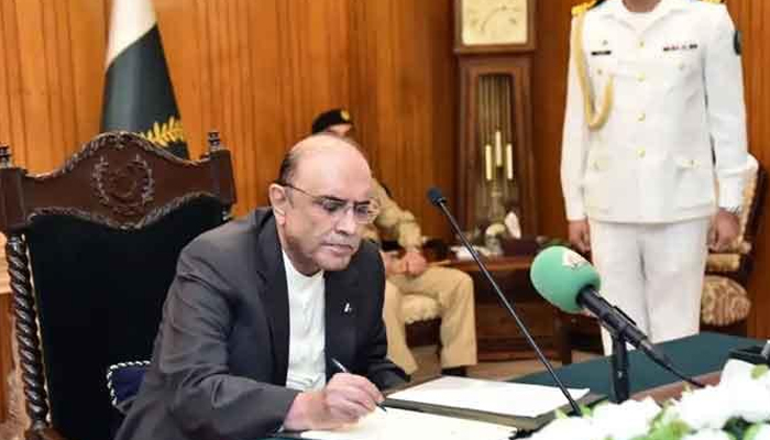 صدر مملکت کی جانب سے پارلیمنٹ سے منظور شدہ متعدد بلز کی توثیق