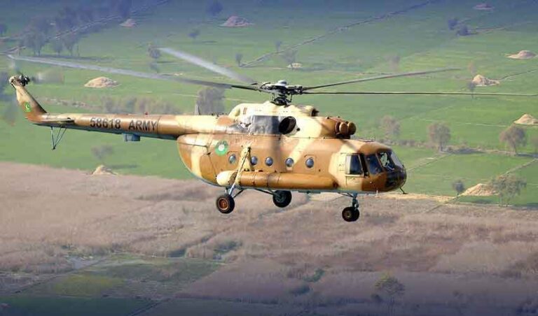 مظفر آباد: پاک فوج کا ایم آئی 17 ہیلی کاپٹر گر کرتباہ، تمام اہلکار شہید