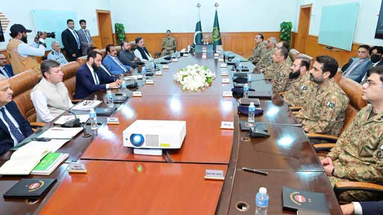 نیشنل ایکشن پلان کی ایپکس کمیٹی کا اجلاس، وزیراعظم اور فیلڈ مارشل عاصم منیر شریک