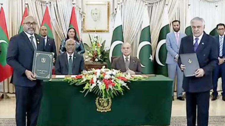 پاکستان اور مالدیپ کے درمیان تجارتی حجم 20 کروڑ ڈالر تک لے جانے پر اتفاق